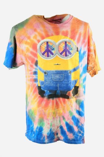Rainbow Tie Dye T-Shirt Retro 90s Music Festival Men Multi Size XL
