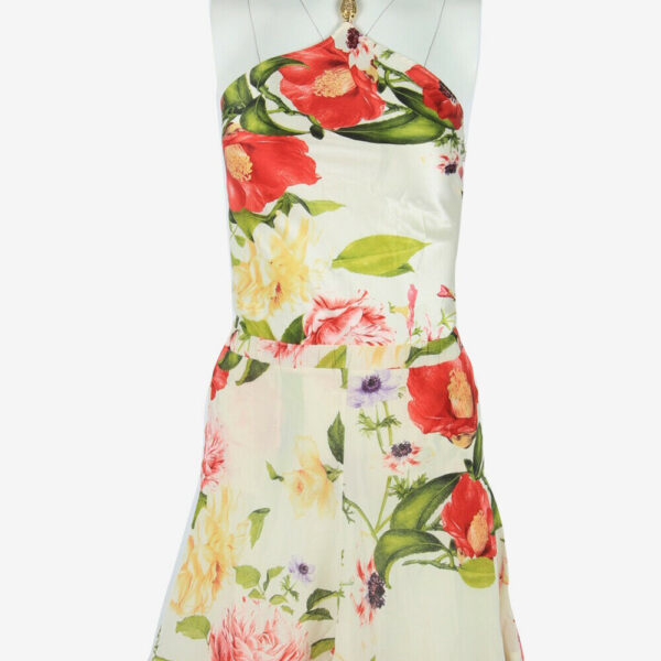 Roberto Cavalli Floral 2 Piece Silk Top And Skirt Set Size 8