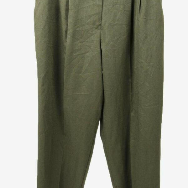 Vintage Trouser Pants High Waisted Office Casual Retro 90s Khaki Waist 32