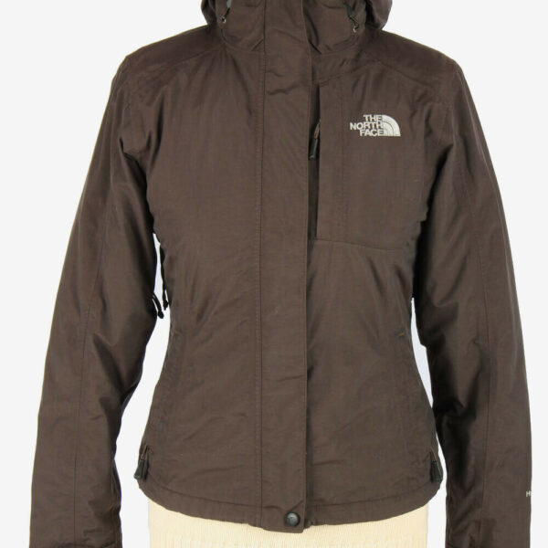Womens The North Face Waterproof Jacket Vintage Retro Dark Brown Size XS