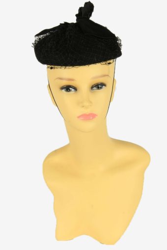 Beret Hat Vintage Girl Autmn French Fashion Retro Black Size 50 cm
