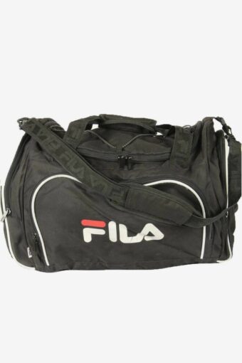 Fila Vintage Duffle Gym Bag Travel Sport Holdall Retro 90s Black