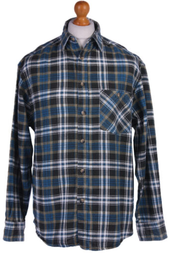 Flannel Men Cosy Shirt Lumberjack Check Retro 90s Multi Size M