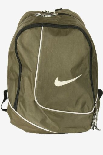 Nike Vintage Backpack Bag School Travel Sport Adjustable 90s Khaki