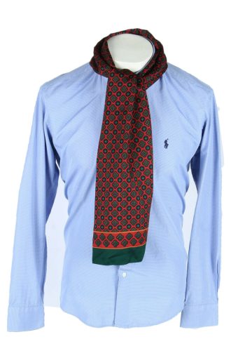 Vintage Men Scarf Paisley Necktie Cravat Patterned Retro 70s Multi
