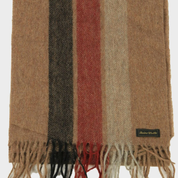 Wool Striped Tartan Scarf Vintage Soft Tassel Plaid Warm 90s Retro Multi