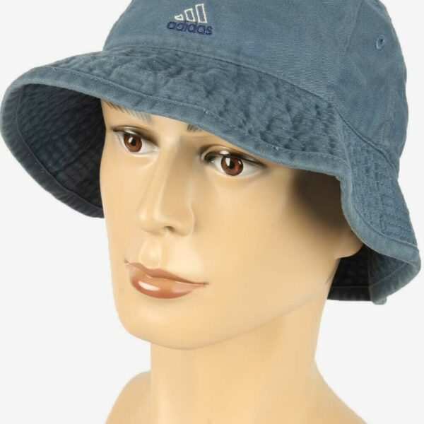 Adidas Bucket Hat Vintage 3 Stripes Summer Unisex Retro 90s Navy M