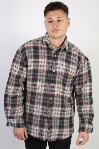 Flannel Lumberjack Shirt 90s Retro Men Vintage Top Multi Size