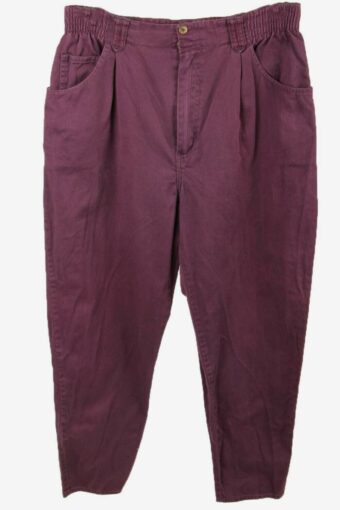 Gitano Vintage Trouser Pants Short Women’s 90s Maroon Size UK 14S