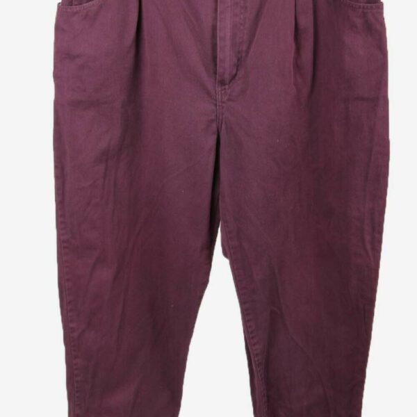 Gitano Vintage Trouser Pants Short Women’s 90s Maroon Size UK 14S