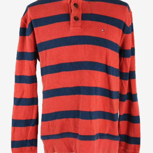 Tommy Hilfiger Jumper Vintage Collared Pullover 90s Pink Size XL