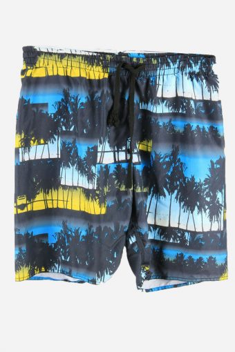Vintage Essentials Beach Loud Bermuda Hawaiian Floral Shorts Multi Size M