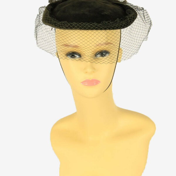 Wool Beret Vintage Hat Fashion Wedding Classic 80s Khaki Size 52 cm