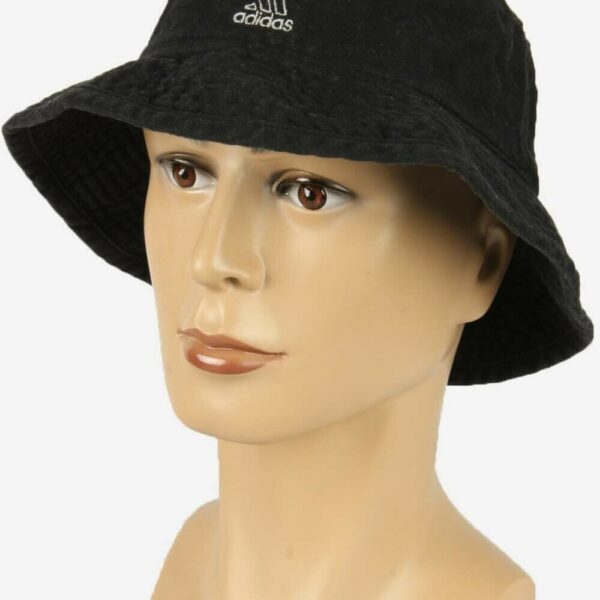 Adidas Bucket Hat Vintage 3 Stripes Summer Unisex Retro 90s Black M