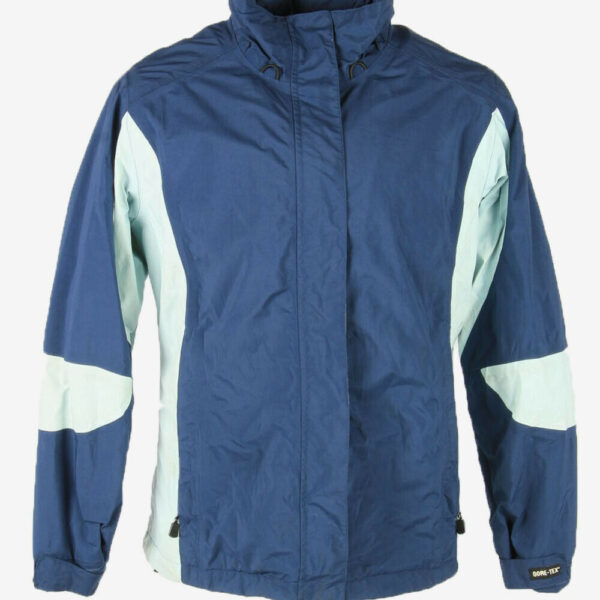 Eddie Bauwer Vintage Outdoor Jacket Gora Tex Lined Pockets Blue Size L