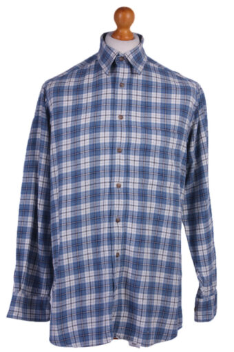 Flannel Men Shirt Lumberjack Check Retro 90s Multi Size M