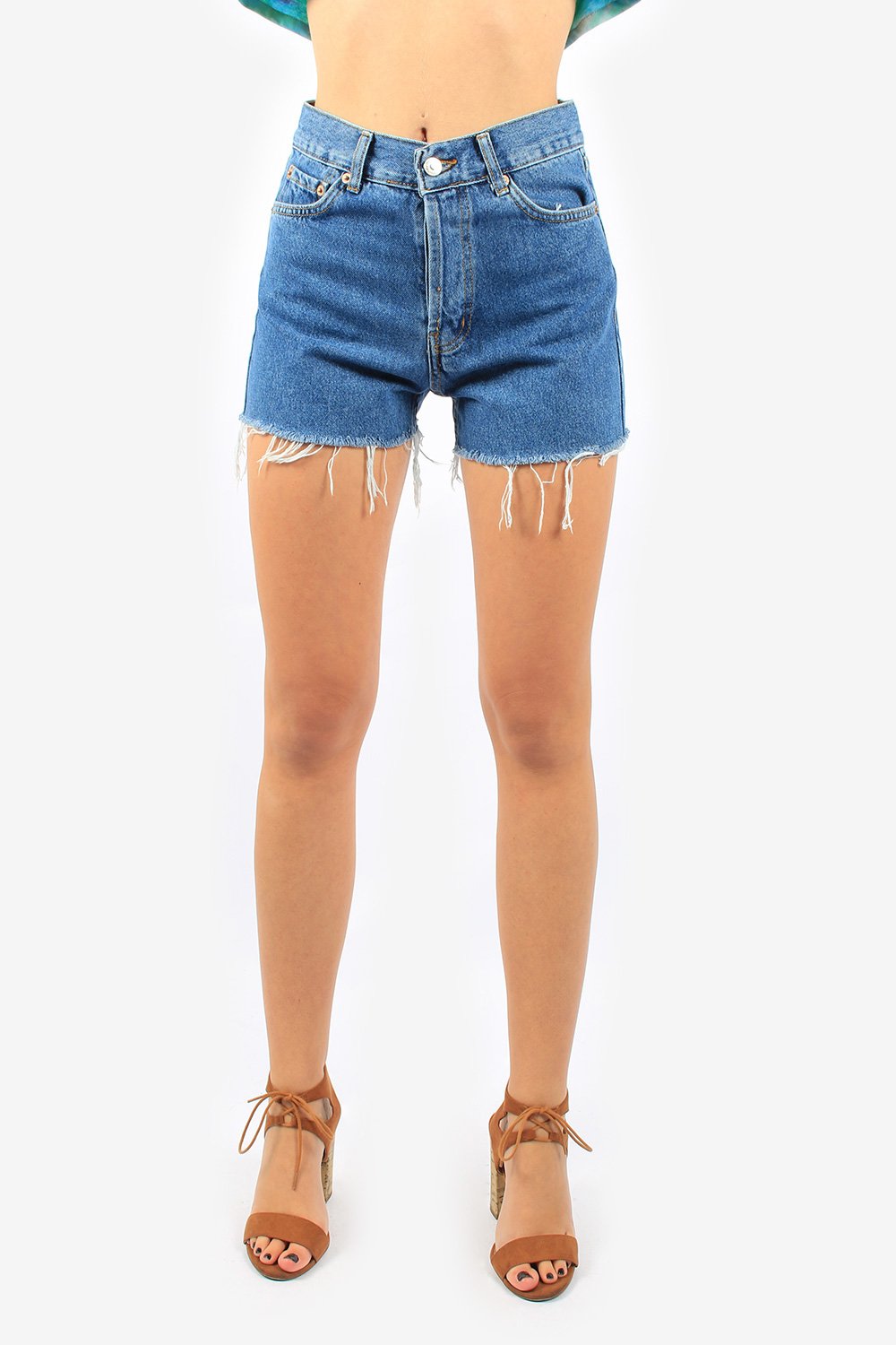 Levis 501 Womens High Waisted Hotpants 