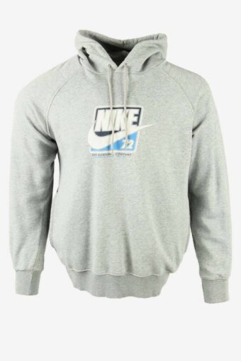 Nike 72 Hoodie Vintage Pullover Top Logo Retro 90s Grey Size 42/44