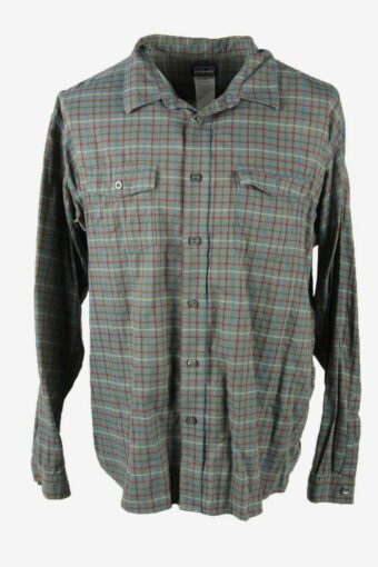 Patagonia Flannel Shirt Check Vintage Long Sleeve 90s Retro Size XL
