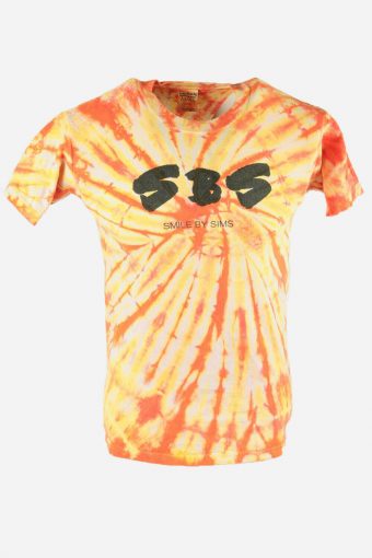 Tie Dye T-Shirt Top Tee Music Festival Retro Rainbow  Men Multi Size S