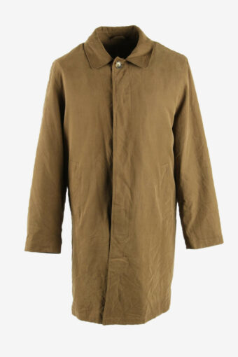 Trench Coat Vintage London Fog Long Button Rain Coat 90s Brown Size S
