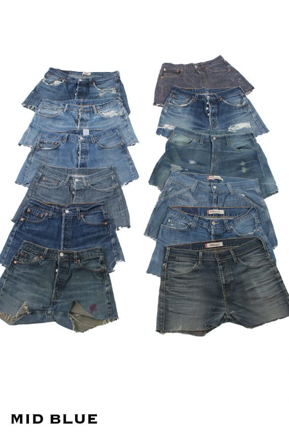 Levis Denim High Waisted Shorts Womens Hotpants All Sizes Grade B