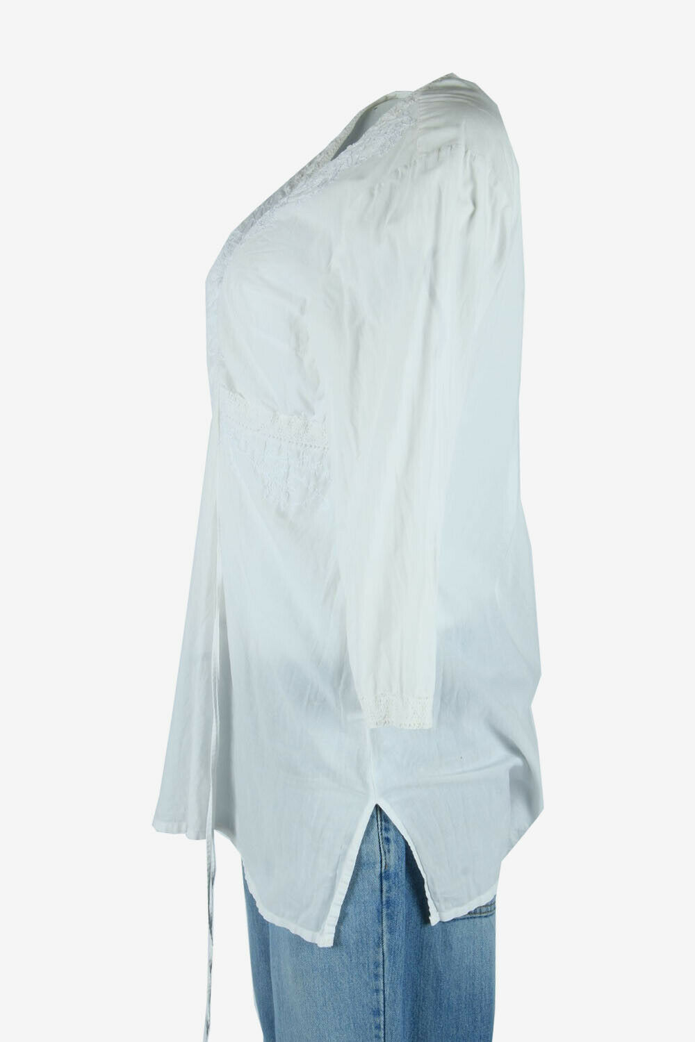 Vintage Boho Embroidered Blouse Hippie 